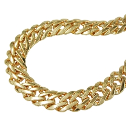 fantasy chain, 55cm, gold plated