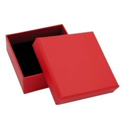 jewellery box 60x60x20mm for necklace/earring red cardboard box
