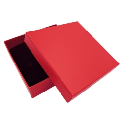 lift-off cardboard boxes red, packaging