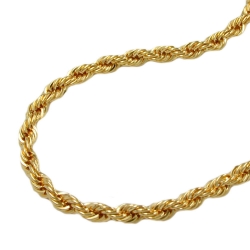 necklace 2mm french rope chain 9k gold 42cm