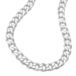 Necklace 4.7mm wide curb chain silver 925 60cm