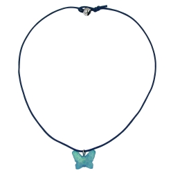 necklace, butterfly, blue