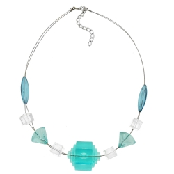 necklace eye-catching bead aqua