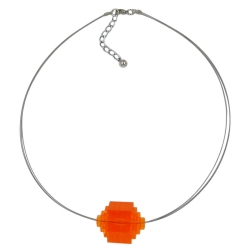necklace eye-catching bead orange