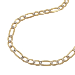 necklace, figaro chain, 45cm, 14K GOLD