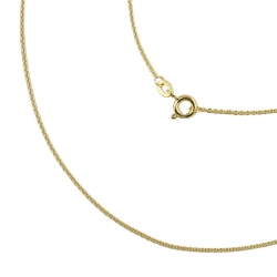 necklace, thin anchor chain, 9K GOLD
