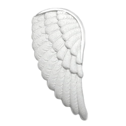 pendant, angel's wings, silver 925