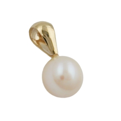 Pendant approx. 6mm cultured pearl round 9k GOLD