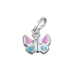 pendant, butterfly, silver 925