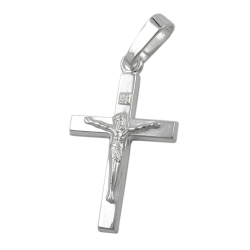 pendant, crucifix with jesus, silver 925