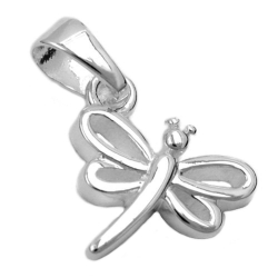 pendant, dragonfly, silver 925