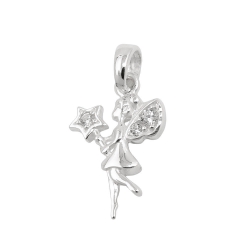 pendant fairy with zirconia silver 925