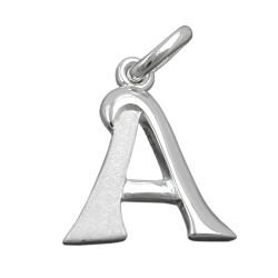 pendant, initial A, silver 925