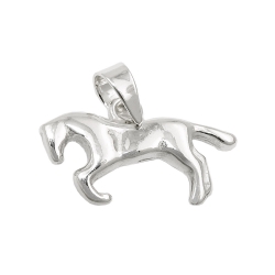 pendant little horse polished silver 925