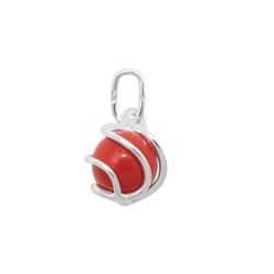 pendant reconstructed coral silver 925