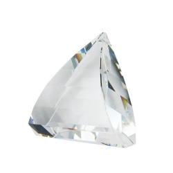 pendant triangle clear crystal