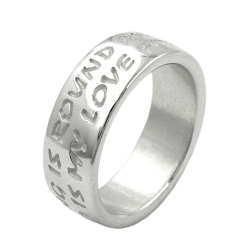 ring, 'love has no end', silver 925