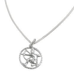 Set zodiac sagittarius+chain silver 925
