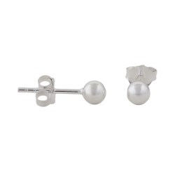 stud earrings 4mm ball silver 925