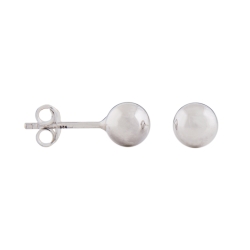 stud earrings 6mm ball silver 925