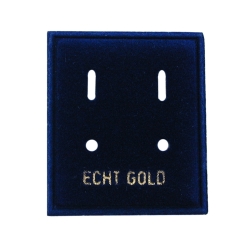 velvet card display 'ECHT GOLD'