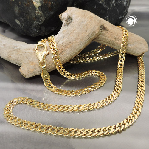 necklace 50cm, twin curb chain, 14K GOLD