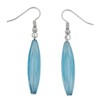 ear hooks, olive, turquoise-transparent - 01580-27