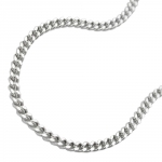 necklace 2mm flat curb chain 2x diamond cut silver 925 55cm - 101601-55