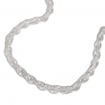 necklace, double anchor 50cm, silver 925 - 112000-50