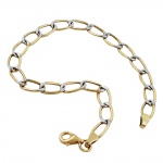 bracelet, fantasy chain, 9k gold - 502003-19
