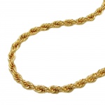 necklace 2mm french rope chain 9k gold 42cm - 517004-42