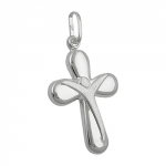 pendant, cross with jesus, silver 925 - 91286