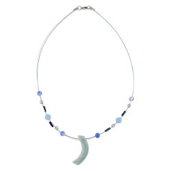 Necklace angle grey-blue-silver-coloured 42cm