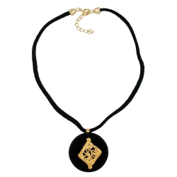 Necklace, Black Velvet, Unique Pendant