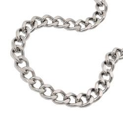 bracelet, curb chain, stainless steel