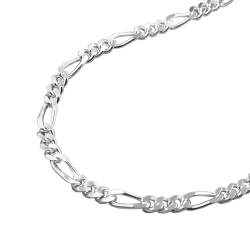 thin figaro chain, silver 925, 38CM