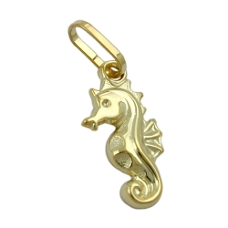Pendant, Little Sea Horse, 9K Gold