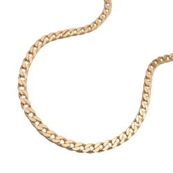 necklace, open curb 45cm, 14K GOLD