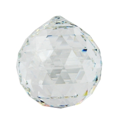 Pendant ball clear crystal