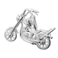 PENDANT, MOTORCYCLE, SILVER 925