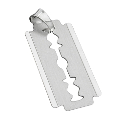 pendant, razor-blade, silver 925 - 92399