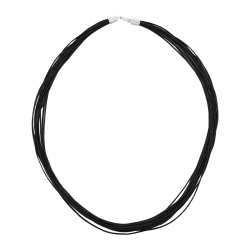 NECKLACE, 46CM CORD, CLASP IN SILVER 925