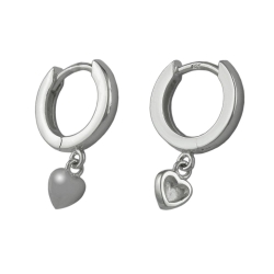 Hoop earrings without stone Silver 925