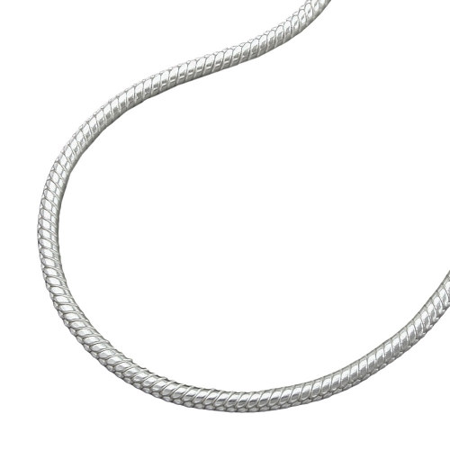 Necklace 1,3mm round snake chain silver 925 45cm