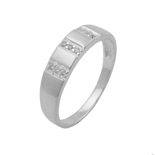 ring, 9x zirconias, silver 925