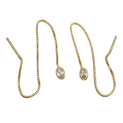 Thread earrings GOLD