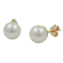 Studs with pearls GOLD