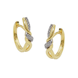 Hoop earrings hinged GOLD