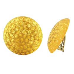Clip-on earrings gold/yellow/orange