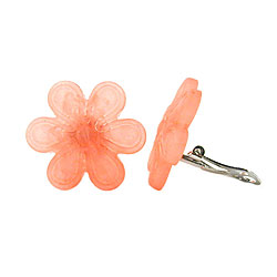 Clip-on earrings red/pink